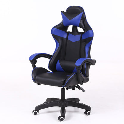 Computer Office Chair Home Gaming Chair Lifted Rotating Lounge Chair with Nylon Feet, With Nylon Feet (Blue), With Nylon Feet (Red), With Nylon Feet (Black), With Nylon Feet (Green), With Nylon Feet (Gold)