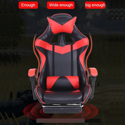 Computer Office Chair Home Gaming Chair Lifted Rotating Lounge Chair with Nylon Feet, With Nylon Feet (Red), With Nylon Feet (Black), With Nylon Feet (Green), With Nylon Feet (Gold), With Nylon Feet (Blue)