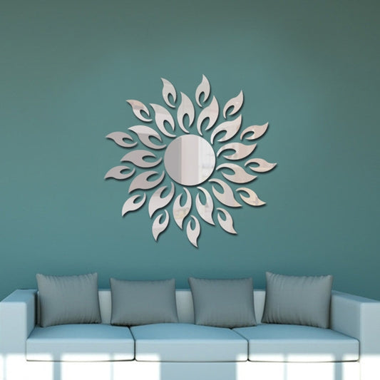 Sunflower Mirror Wall Sticker Bedroom Living Room Decoration Wall Stickers, Sunflower  Silver, Sunflower Black, Sunflower Glod
