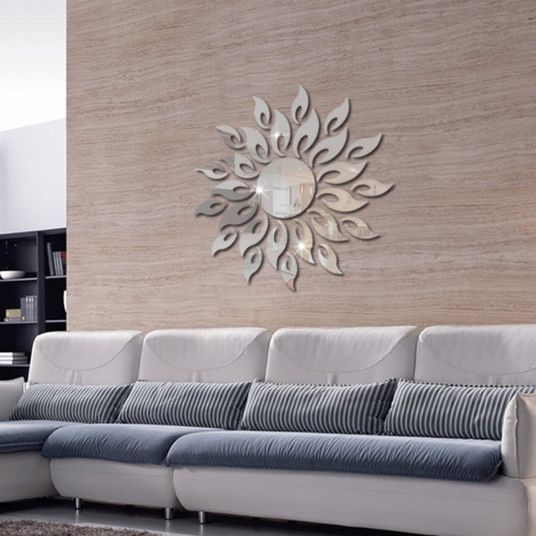 Sunflower Mirror Wall Sticker Bedroom Living Room Decoration Wall Stickers, Sunflower  Silver, Sunflower Black, Sunflower Glod