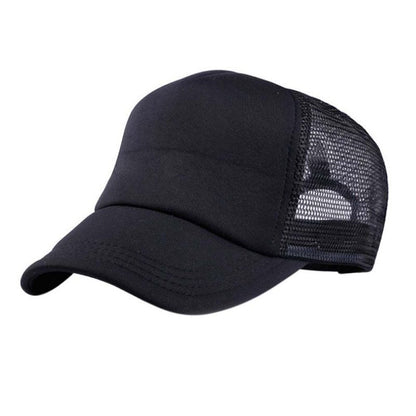 Adjustable Baseball Hat Solid Casual Patchwork Hats Classic Trucker  Mesh Hat-Shalav5