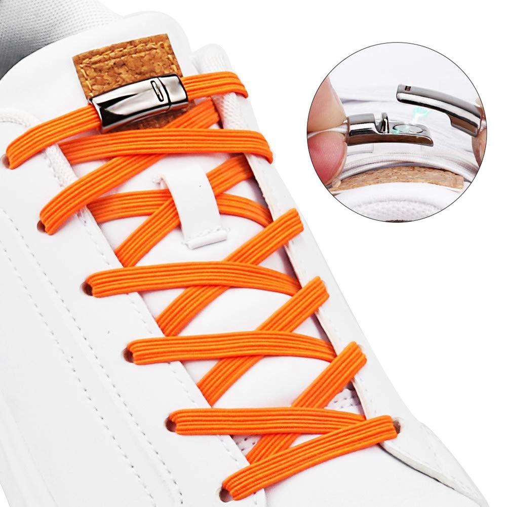 Magnetic Shoelaces Elastic No Tie Kids and Adult Sneakers Shoelace-Shalav5