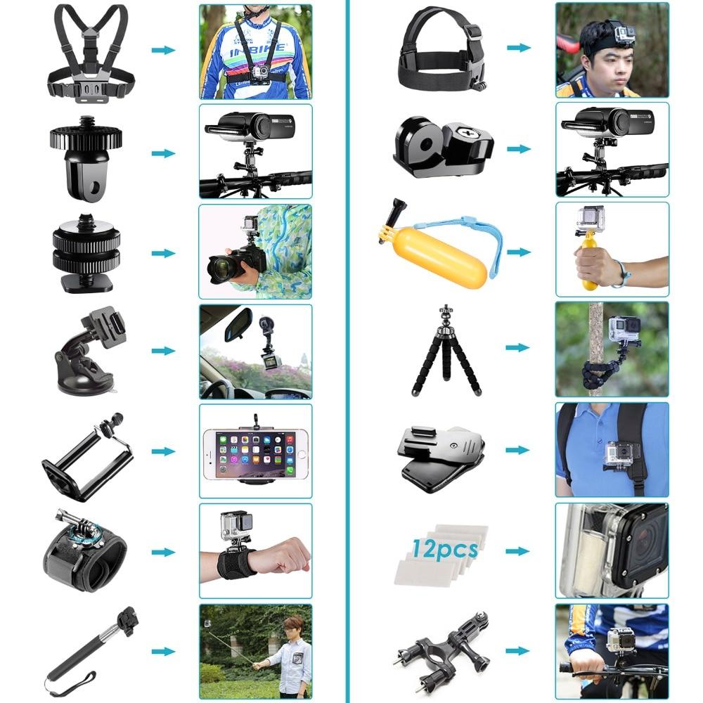 Action Camera Accessories Kit for GoPro Hero 8 Max 7 6 5 4-Shalav5