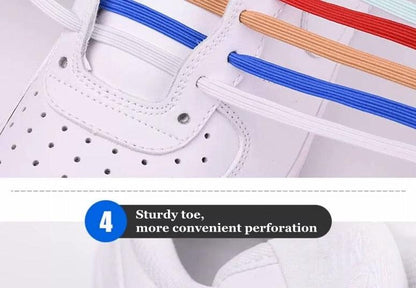 Magnetic Shoelaces Elastic No Tie Kids and Adult Sneakers Shoelace-Shalav5
