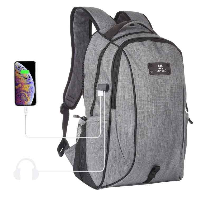 HAWEEL Outdoor Portable Canvas Dual Shoulders Laptop Backpack