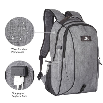 HAWEEL Outdoor Portable Canvas Dual Shoulders Laptop Backpack