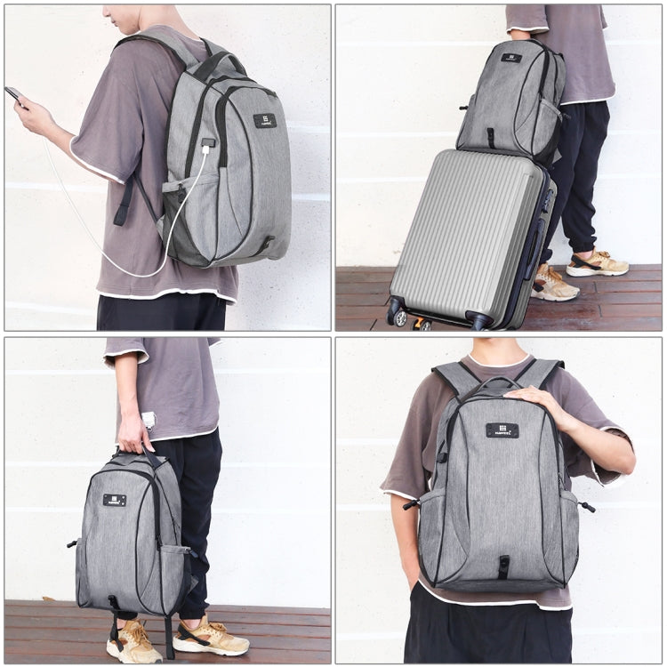 HAWEEL Outdoor Portable Canvas Dual Shoulders Laptop Backpack