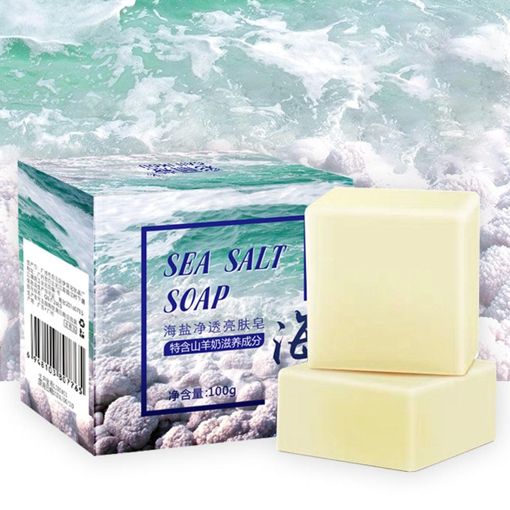 100g Sea Salt Soap Cleaner Natural Goat's Milk-Shalav5