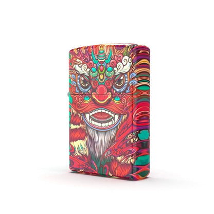 Original 100% Classic Red Lion Pattern High Glossy Surface For Zippo