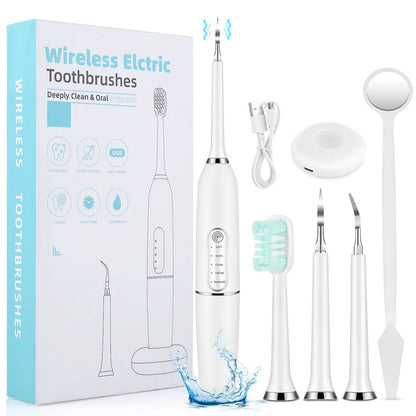 Electric Dental Calculus Remover Toothbrush Tartar Stains Remover Oral Hygiene Irrigator Dental Teeth Whitening1 Cleaning Kit-Shalav5