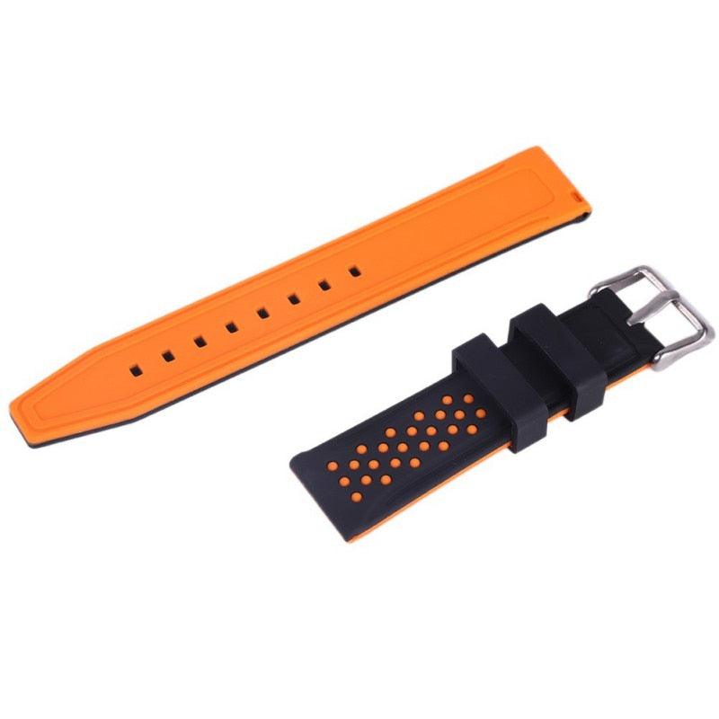 Watch Band - Soft Silicone Watch Band 20mm 22mm 24mm 26mm Rubber Diving Waterproof