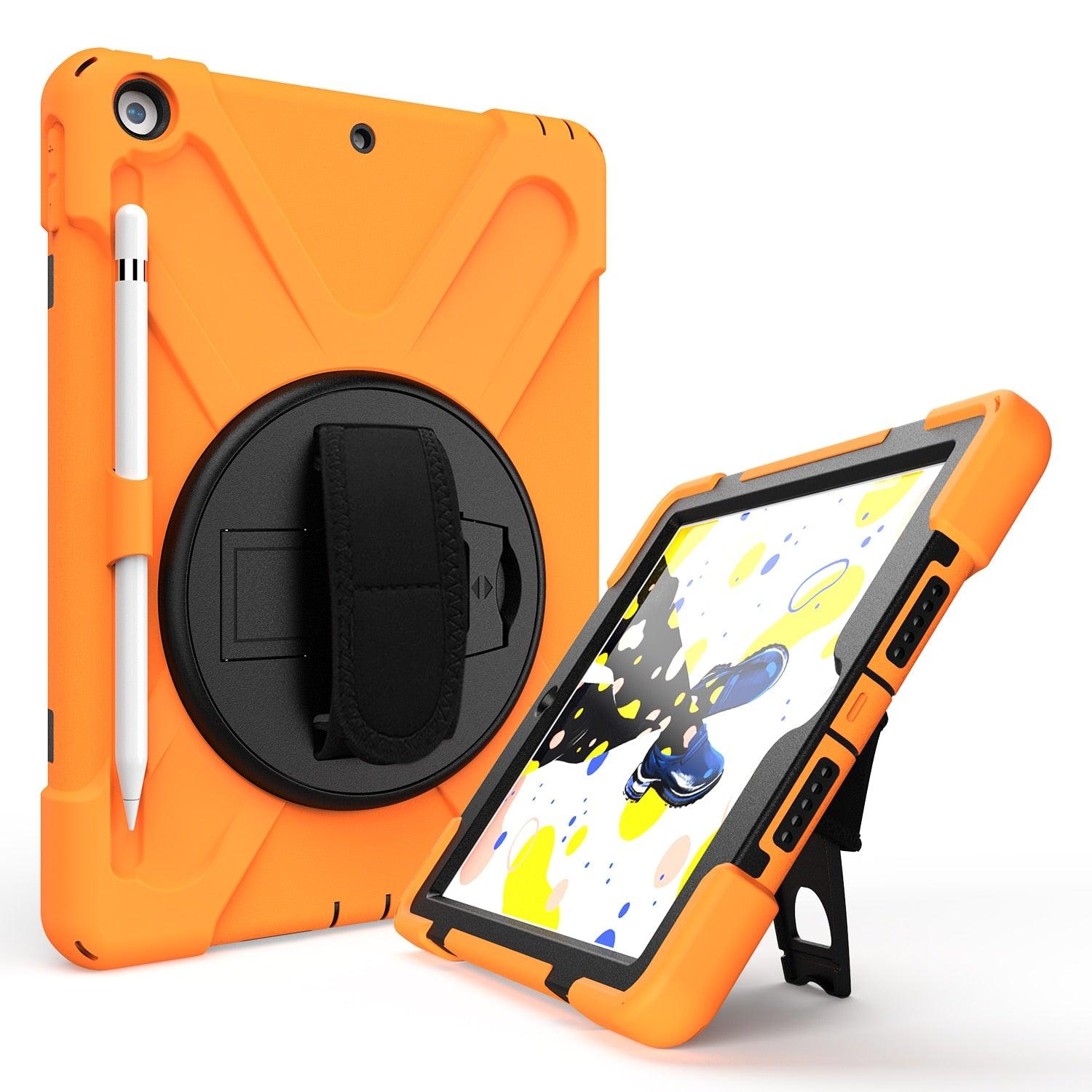 iPad 2019 with Pencil Holder 10.2" Case 8th Generation Silicone Shockproof  Protective Case For-Shalav5