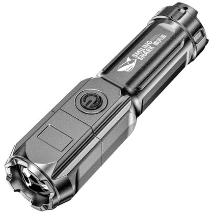 SMILING SHARK 622A Telescopic Focusing Three-gear Bright LED Flashlight, 622B