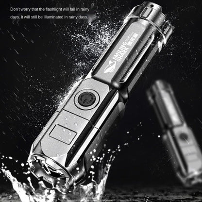 SMILING SHARK 622A Telescopic Focusing Three-gear Bright LED Flashlight, 622A