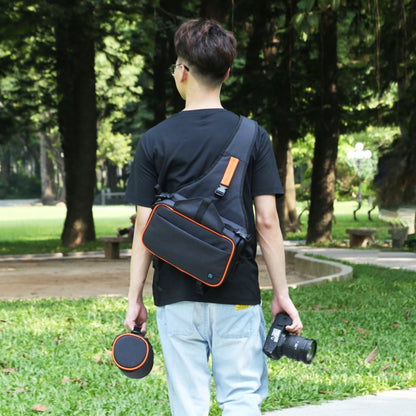 PULUZ Triangle Style SLR Camera Bag Sling Waterproof Backpack Shoulder Messenger Bags with Removable Lens Bag