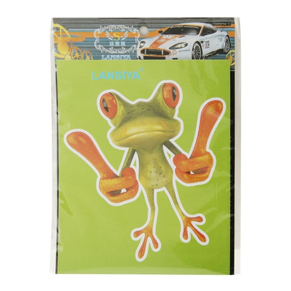 Frog Pattern Car Sticker, Size: 15.5x12.5 cm