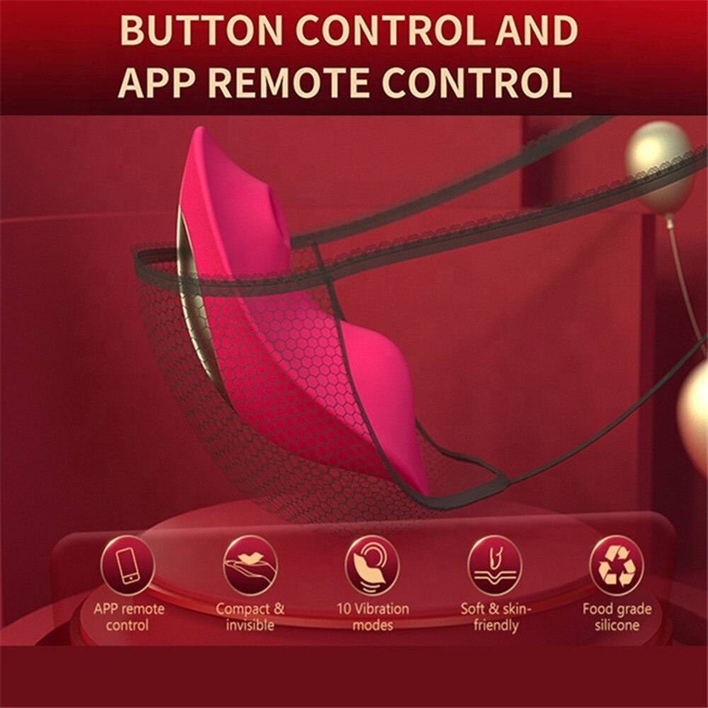 Wearable Vibrator Vibrating Panties With Magnetic Clip Silicone Clitoral Vagina Stimulator