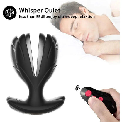 Vibrating Anal expander Plug Electric Shock Pulse Vibrator Massager Remote Control Sex machine