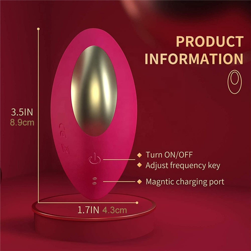 Wearable Vibrator Vibrating Panties With Magnetic Clip Silicone Clitoral Vagina Stimulator