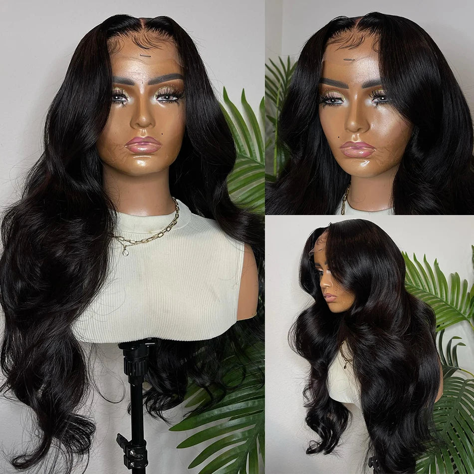 Water Wave Lace Front Wig Brazilian Body Wave Transparent Human Hair Wigs For Women