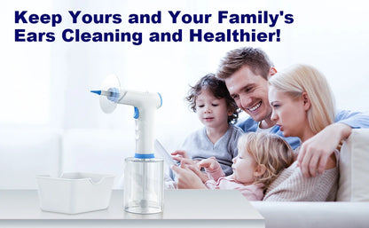 Ear Wax Removal Electric Ear Cleaning Kit with Light Ear Irrigation Kit with 4 Pressure Modes Safe and Effective Ear Flush Kit