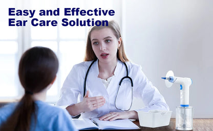 Ear Wax Removal Electric Ear Cleaning Kit with Light Ear Irrigation Kit with 4 Pressure Modes Safe and Effective Ear Flush Kit