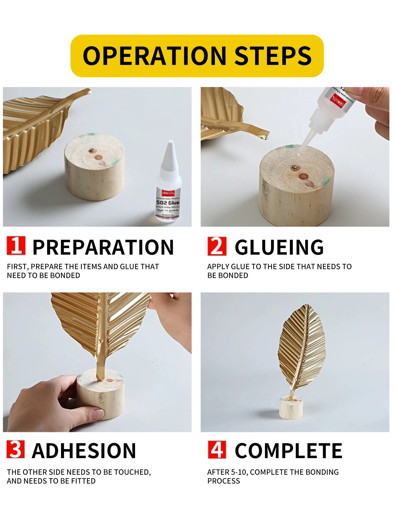 High Quality 502 Super Glue Bond Fast Universal Glue For Toys Crafts Shoes Paper Wood Plastic Fast Repairing factory direct sale