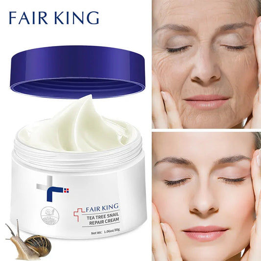 Face Cream - Snail Face Cream Collagen Anti-Wrinkle Whitening Hyaluronic Acid Moisturizing Anti-aging Nourishing Serum Skin Care
