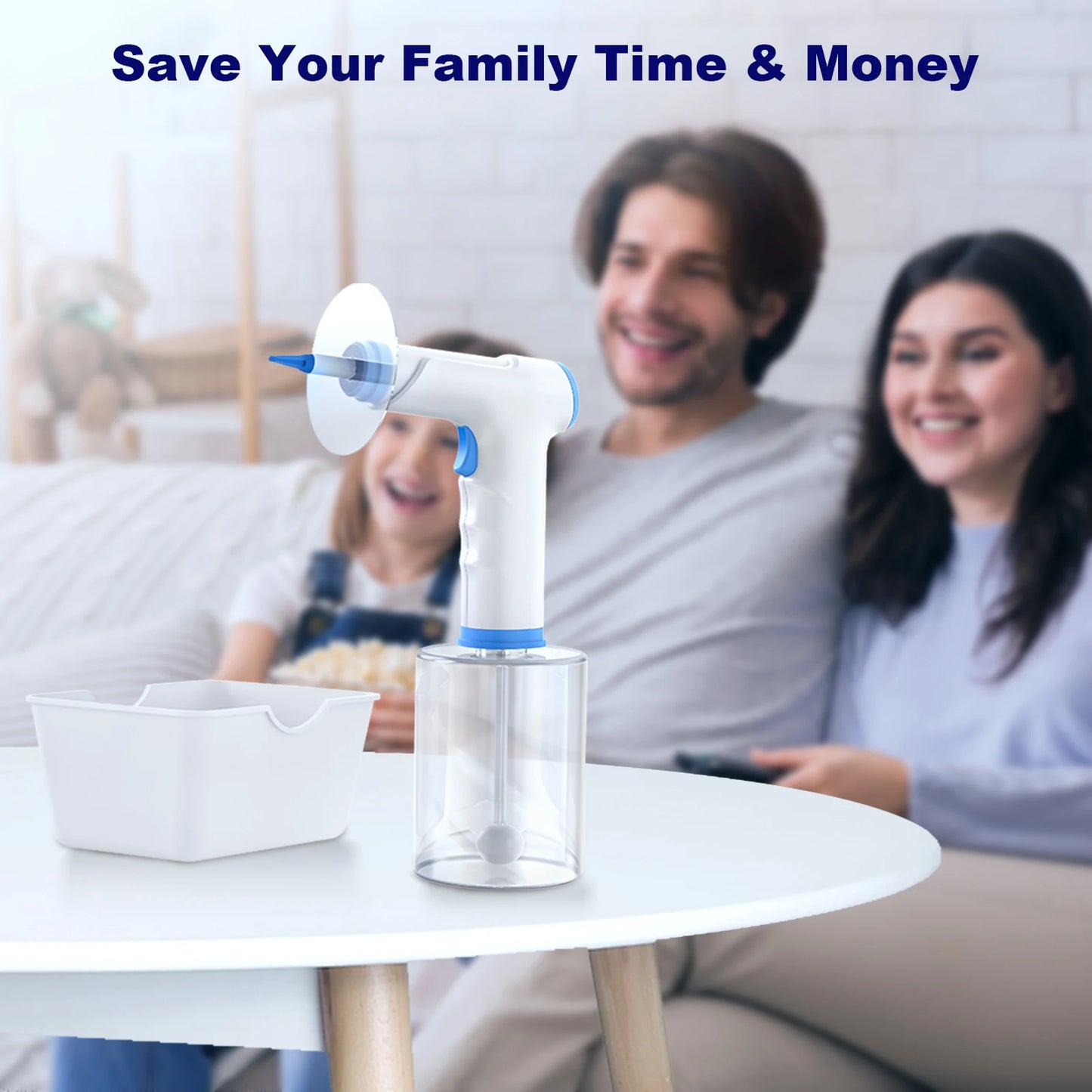 Ear Wax Removal Electric Ear Cleaning Kit with Light Ear Irrigation Kit with 4 Pressure Modes Safe and Effective Ear Flush Kit