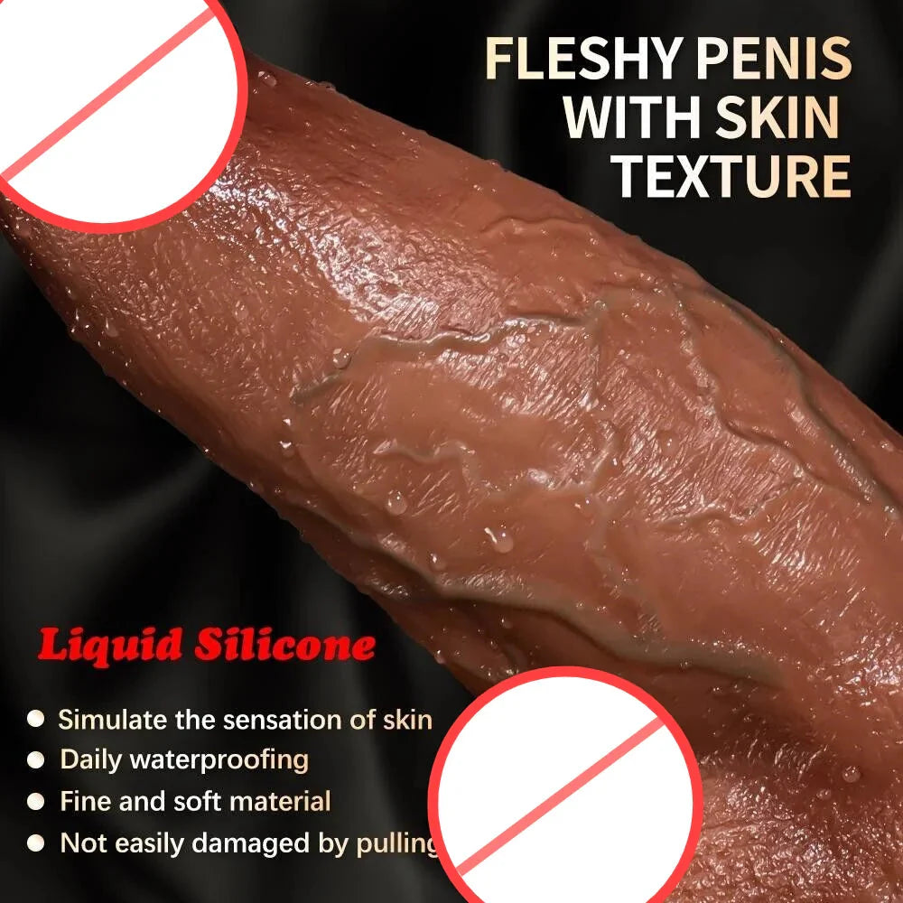 Realistic Dildo Lifelike Huge Penis With Strong Suction Cup For Hands-free Play