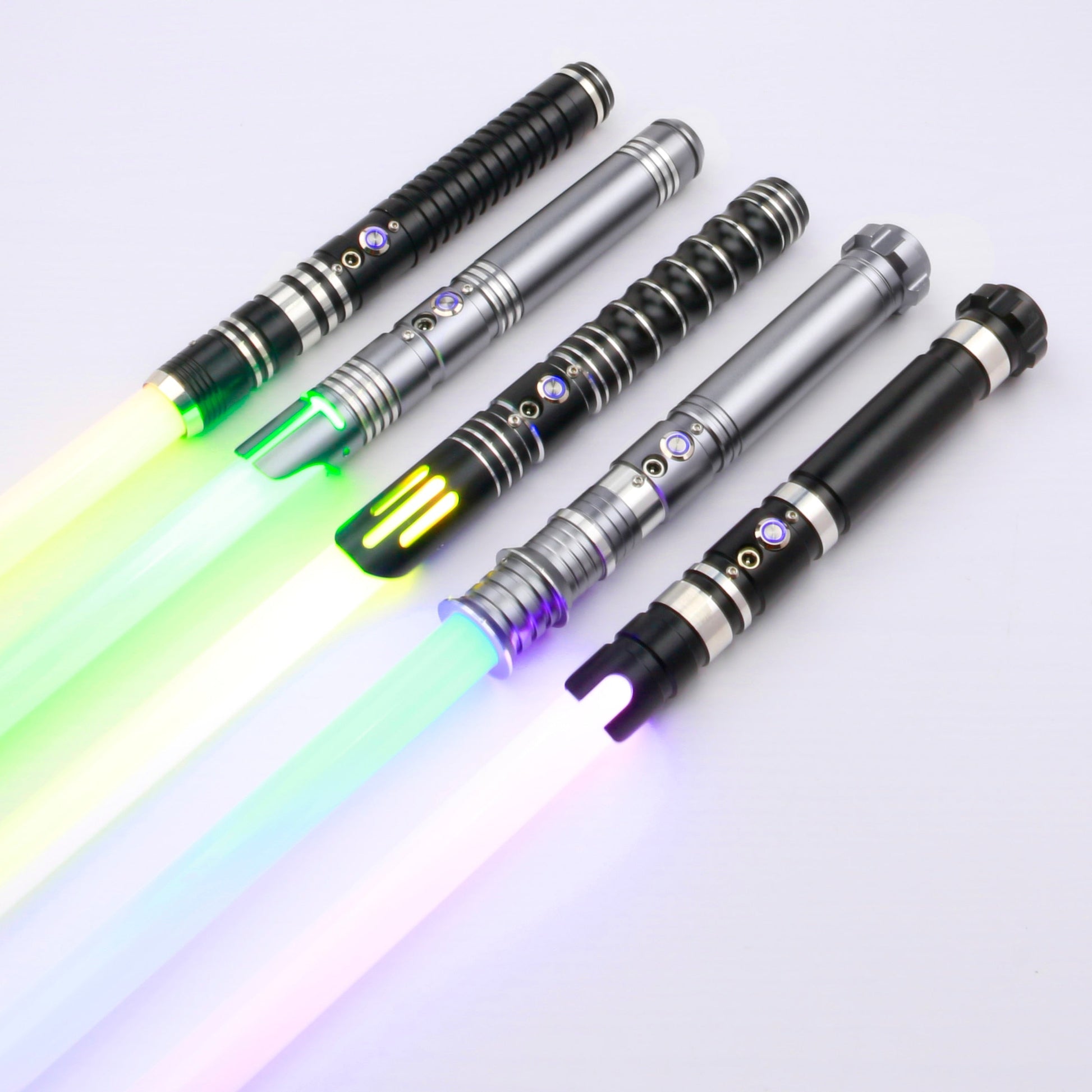 Lightsaber Heavy Dueling Metal Handle RGB 12 Colors Change 10 sets Soundfonts Force-Shalav5