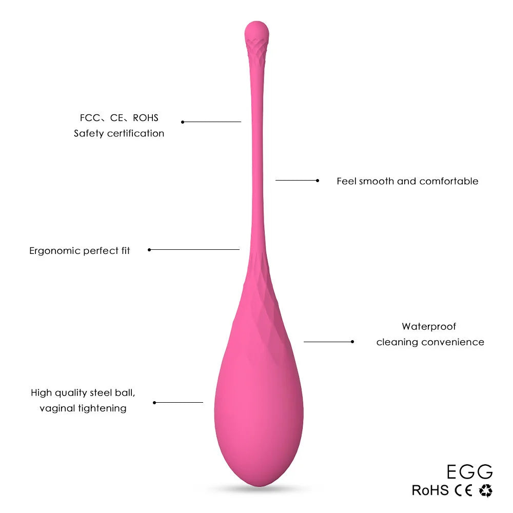 6pcs/set Smart Kegel Ball Vaginal Dumbbells Vibrator Egg
