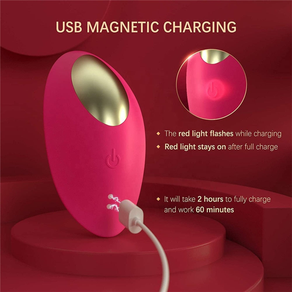 Wearable Vibrator Vibrating Panties With Magnetic Clip Silicone Clitoral Vagina Stimulator