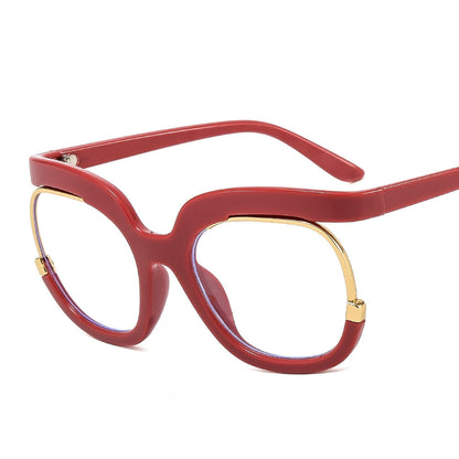 Sunglasses - Rainbow Frame Eyeglasses Spectacle Frame Round Optical Glasses Unisex Oversized