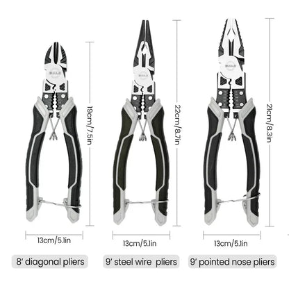 Multifunctional Universal Diagonal Pliers Hardware Wire Cutters Professional Electrician Anti Slip Durable Repair Tools