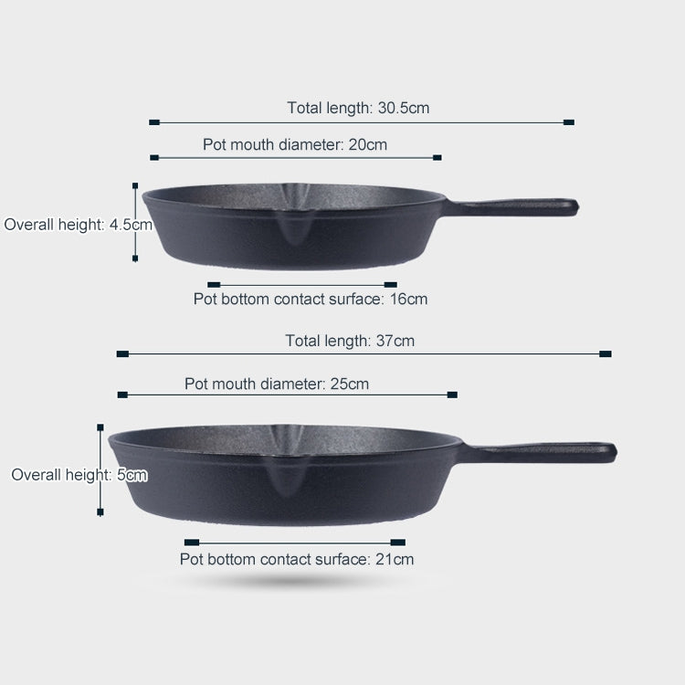 Cast Iron Non Stick Frying Pan Cooking Pot