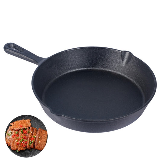 Cast Iron Non Stick Frying Pan Cooking Pot, 25cm