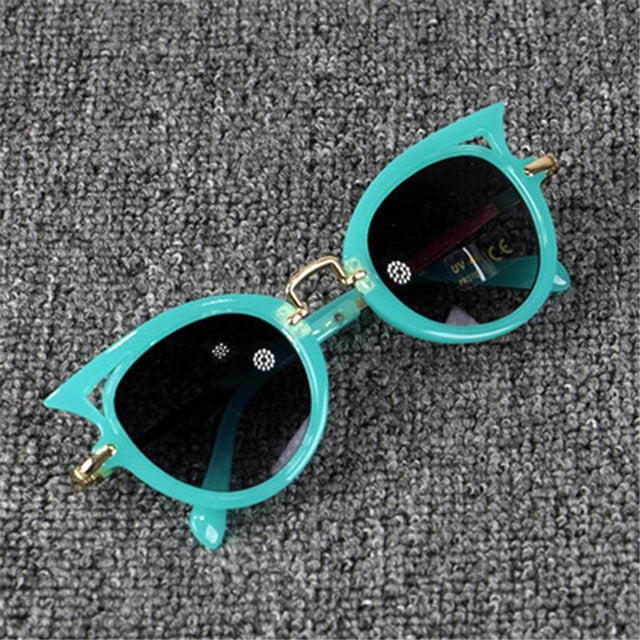 Fashion Baby Girls and Boys Cat Eyes Sunglasses Anti-UV Sunglasses