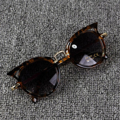 Fashion Baby Girls and Boys Cat Eyes Sunglasses Anti-UV Sunglasses