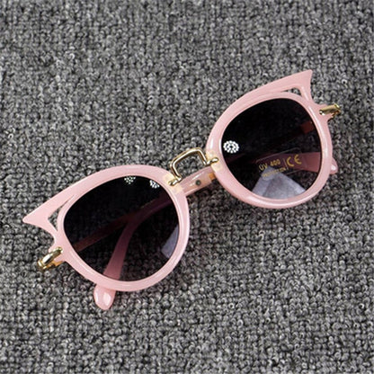 Fashion Baby Girls and Boys Cat Eyes Sunglasses Anti-UV Sunglasses