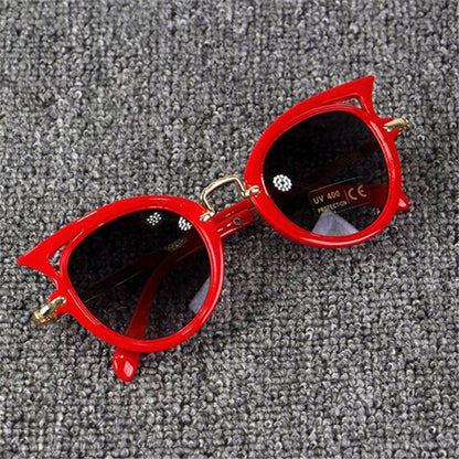 Fashion Baby Girls and Boys Cat Eyes Sunglasses Anti-UV Sunglasses