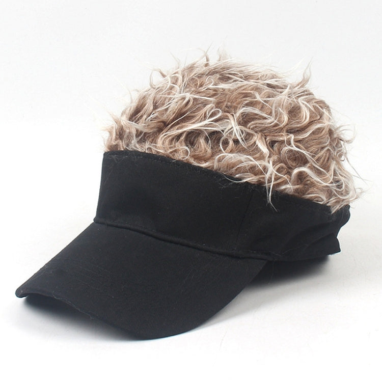 Unisex Fashion Outdoor Sunshade Baseball Cap with Wig