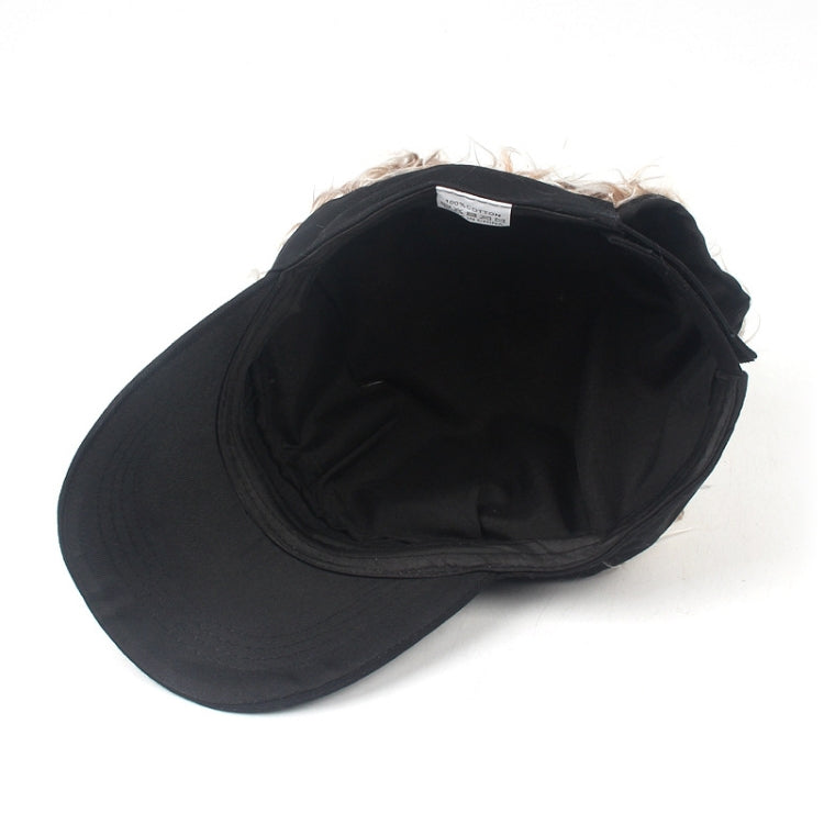 Unisex Fashion Outdoor Sunshade Baseball Cap with Wig