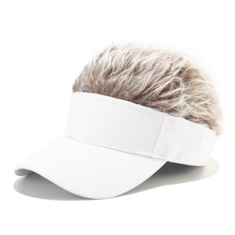 Unisex Fashion Outdoor Sunshade Baseball Cap with Wig