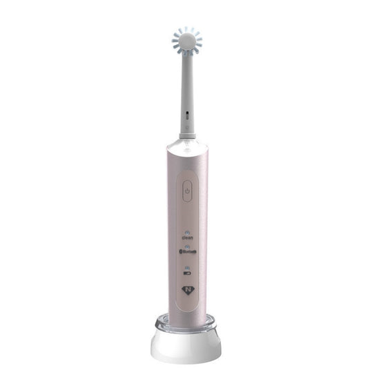 Wireless Rechargeable Waterproof Electric Toothbrush Rotary Brush Head