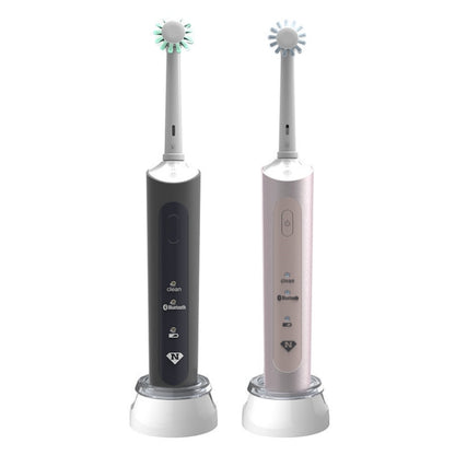 Wireless Rechargeable Waterproof Electric Toothbrush Rotary Brush Head