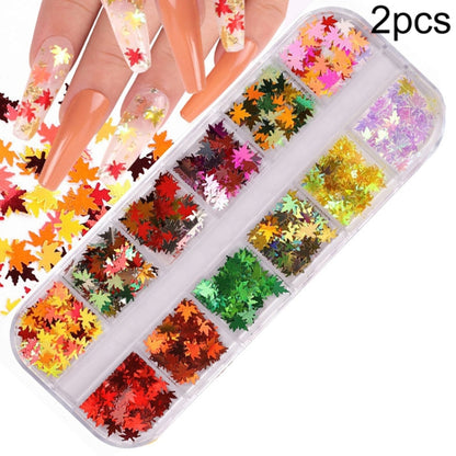 2 PCS Nail Art Butterfly Laser Symphony Sequins