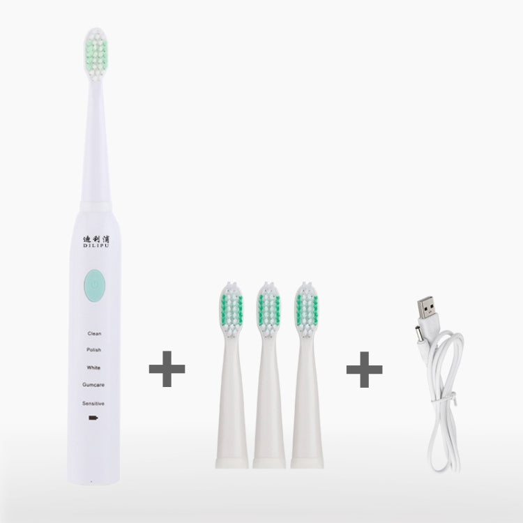 DELIPU Electric Toothbrush Rechargeable Sonic 5-Speed Adjustment Children Adult Household Waterproof Soft Hair Whitening Toothbrush