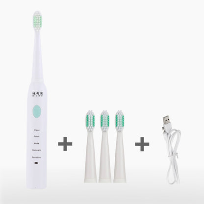 DELIPU Electric Toothbrush Rechargeable Sonic 5-Speed Adjustment Children Adult Household Waterproof Soft Hair Whitening Toothbrush, USB Charging Cable  (Blue), USB Charging Cable (White), USB Charging Stand (Blue), USB Charging Stand(Pink)            ...