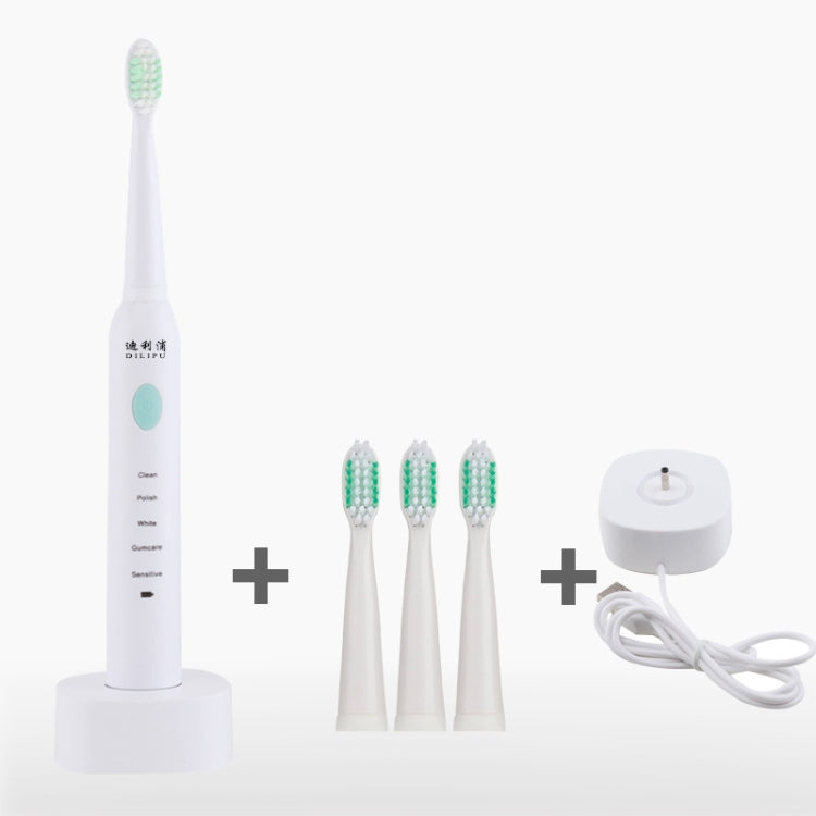 DELIPU Electric Toothbrush Rechargeable Sonic 5-Speed Adjustment Children Adult Household Waterproof Soft Hair Whitening Toothbrush, USB Charging Cable  (Blue), USB Charging Cable (White), USB Charging Stand (Blue), USB Charging Stand(Pink)            ...
